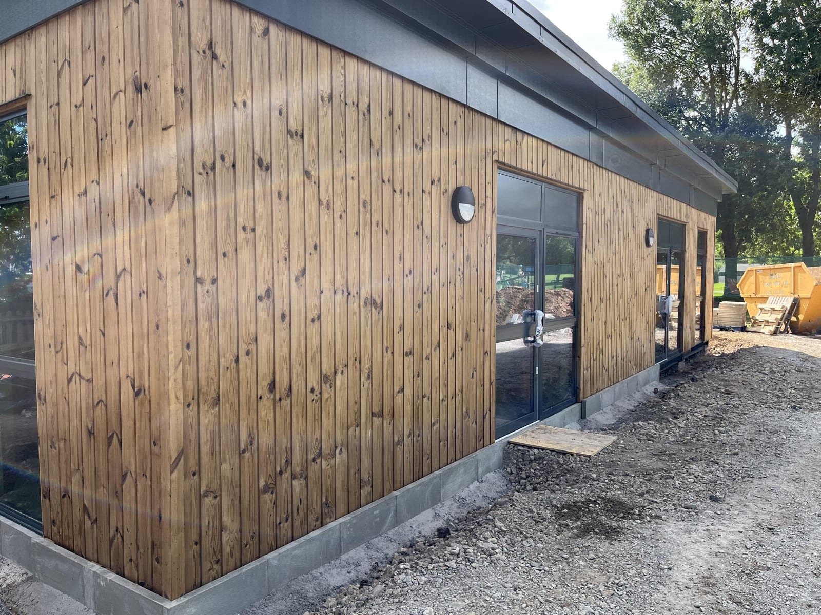 Timber cladding treated for fire performance